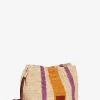 Vanessa Bruno Bourse Leather & Raffia Bag- Raffia