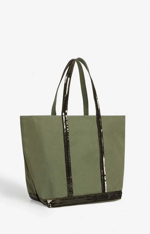 Vanessa Bruno Canvas L Cabas Tote- Accessories