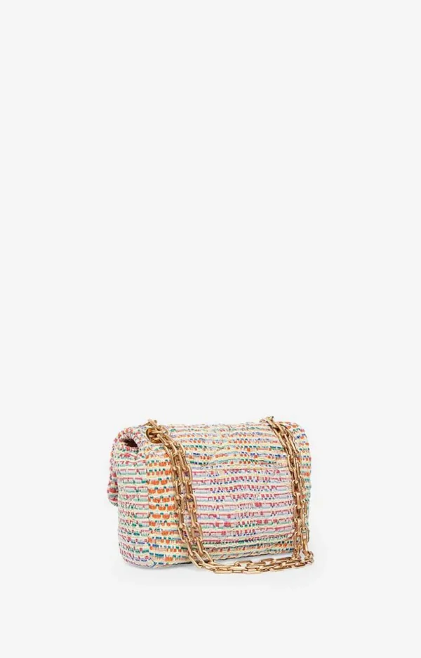 Vanessa Bruno Cotton Blend Nano Moon Bag- Moon