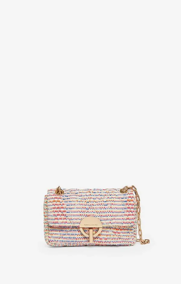 Vanessa Bruno Cotton Blend Nano Moon Bag- Moon