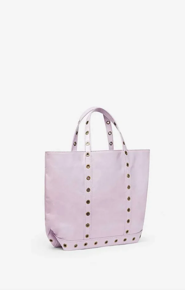 Vanessa Bruno Crinkled Leather M Cabas Tote- Leather Tote Bags