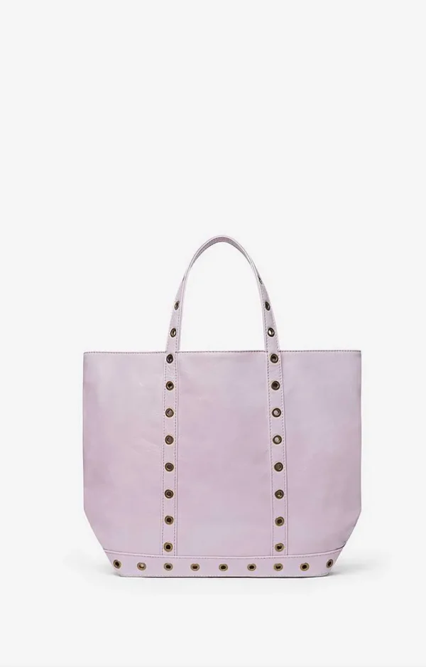 Vanessa Bruno Crinkled Leather M Cabas Tote- Leather Tote Bags