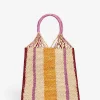 Vanessa Bruno Flat Raffia Basket- Raffia