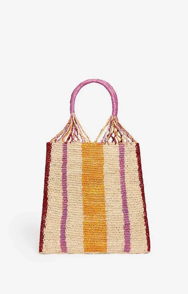 Vanessa Bruno Flat Raffia Basket- Raffia