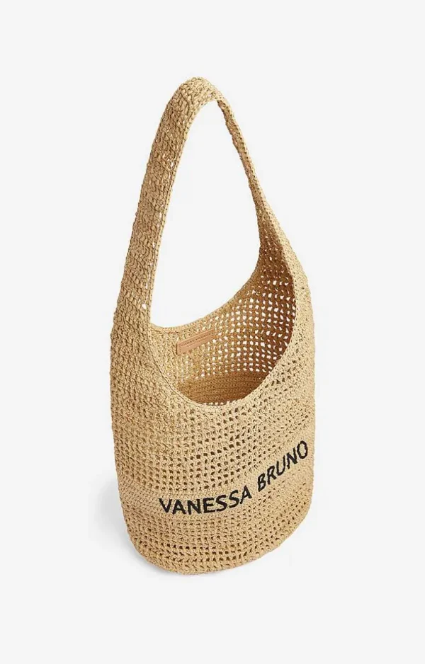 Vanessa Bruno Hobo Bag In Raffia- Raffia