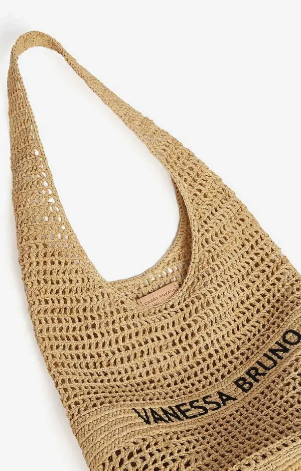 Vanessa Bruno Hobo Bag In Raffia- Raffia