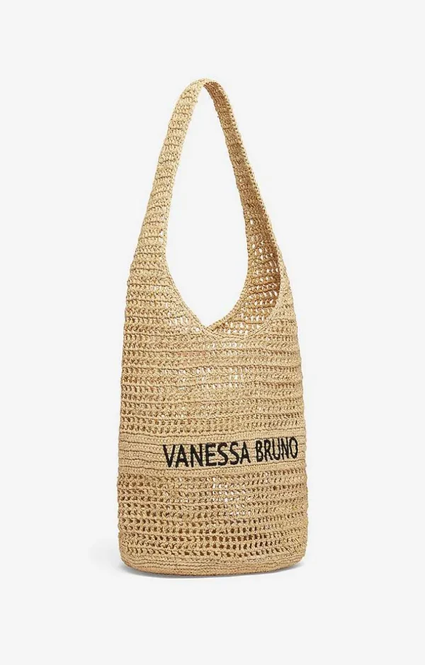 Vanessa Bruno Hobo Bag In Raffia- Raffia