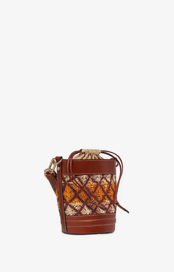 Vanessa Bruno Holly Mini Bucket Bag- Raffia