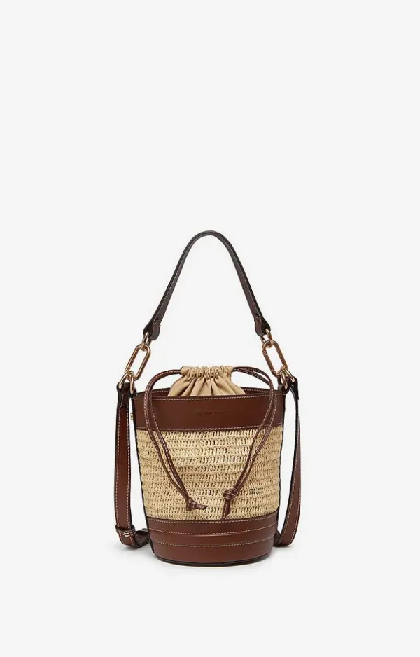 Vanessa Bruno Holly Mini Bucket Bag- Raffia