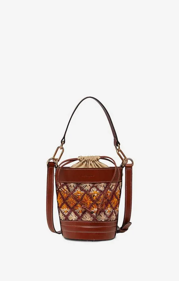 Vanessa Bruno Holly Mini Bucket Bag- Raffia