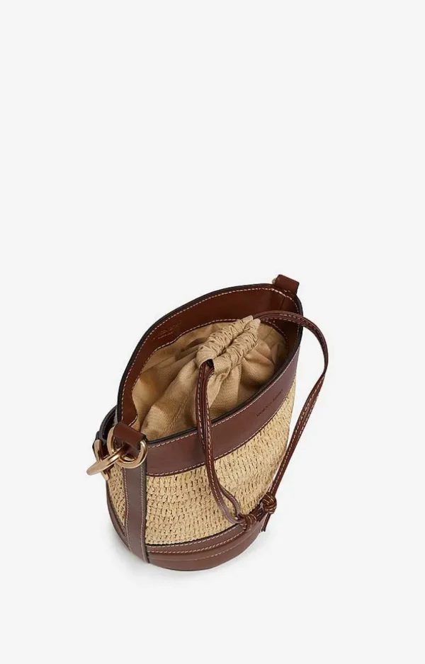 Vanessa Bruno Holly Mini Bucket Bag- Raffia