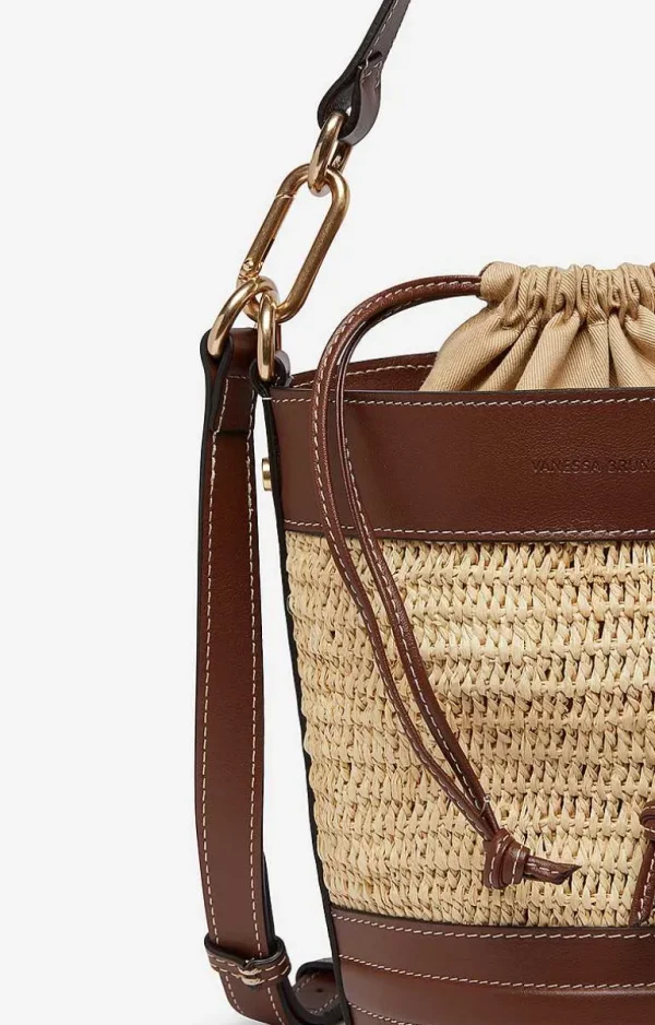 Vanessa Bruno Holly Mini Bucket Bag- Raffia