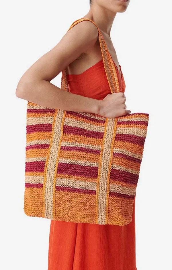 Vanessa Bruno Large Raffia Cabas Tote- Raffia