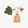 Vanessa Bruno Leaf Charm- Raffia