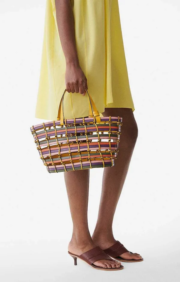 Vanessa Bruno Leather Basket- Shoulder Bags