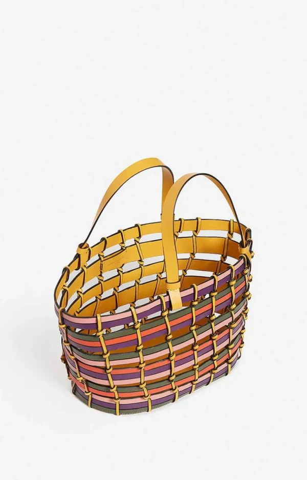 Vanessa Bruno Leather Basket- Shoulder Bags