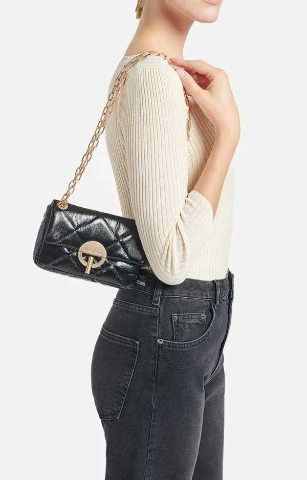 Vanessa Bruno Leather Nano Moon Bag- Accessories