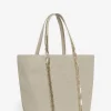 Vanessa Bruno Linen L Cabas Tote- Accessories