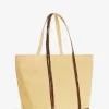 Vanessa Bruno Linen L Cabas Tote- Linen Tote Bags