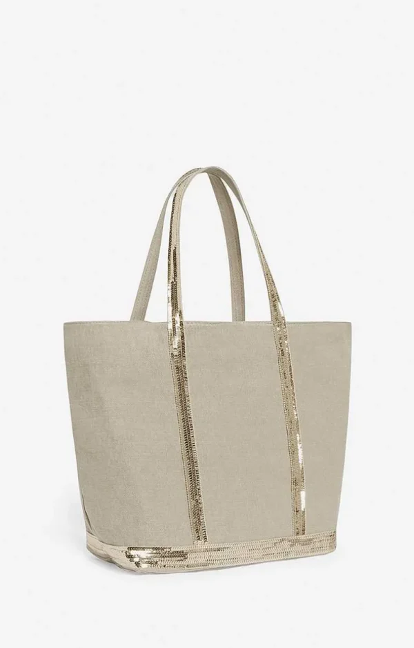 Vanessa Bruno Linen L Cabas Tote- Accessories