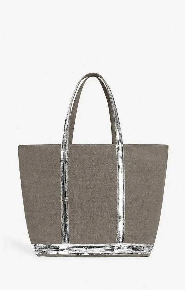 Vanessa Bruno Linen L Cabas Tote- Linen Tote Bags