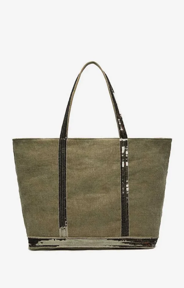 Vanessa Bruno Linen L Cabas Tote- Linen Tote Bags