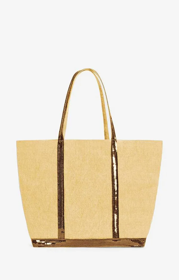 Vanessa Bruno Linen L Cabas Tote- Linen Tote Bags