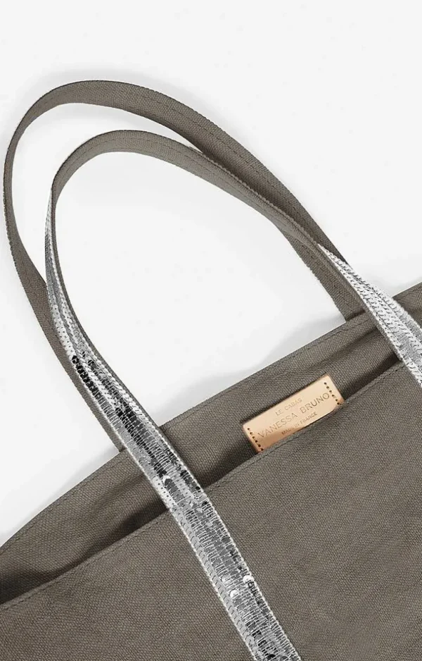 Vanessa Bruno Linen L Cabas Tote- Linen Tote Bags