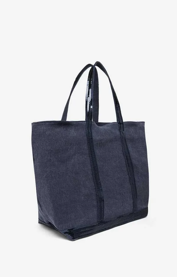 Vanessa Bruno Linen L Cabas Tote- Linen Tote Bags