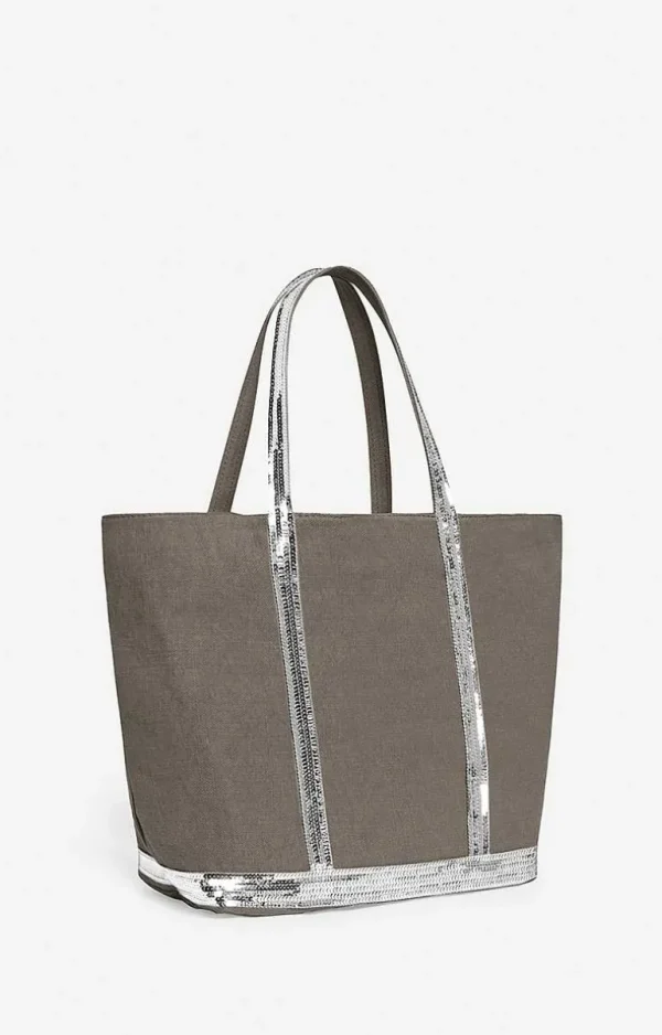 Vanessa Bruno Linen L Cabas Tote- Linen Tote Bags