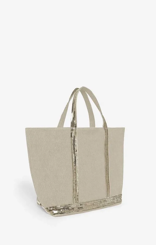 Vanessa Bruno Linen M Cabas Tote- Linen Tote Bags