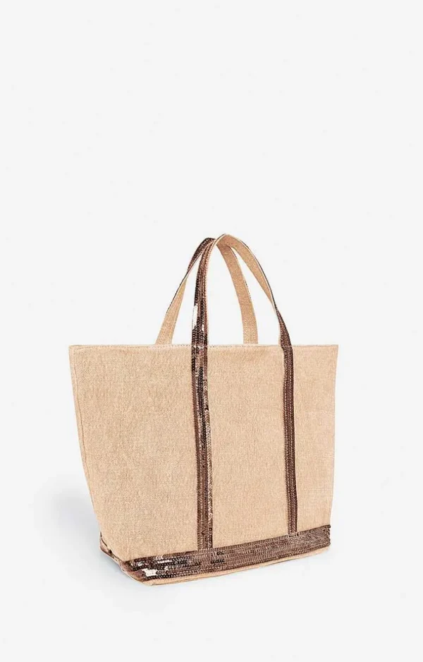 Vanessa Bruno Linen M Cabas Tote- Accessories