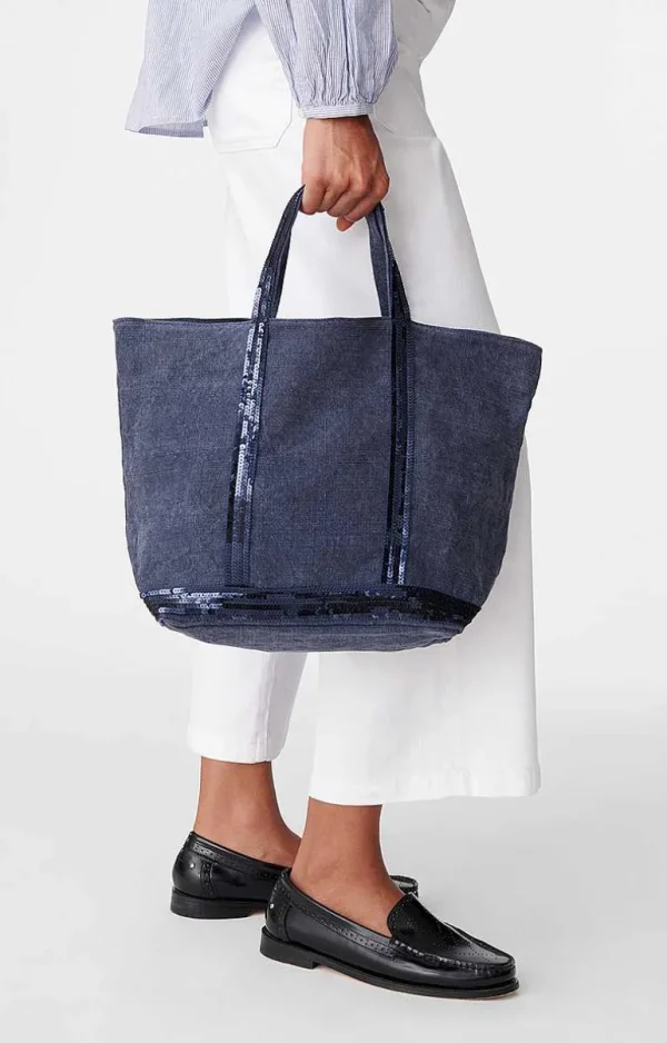 Vanessa Bruno Linen M Cabas Tote- Linen Tote Bags