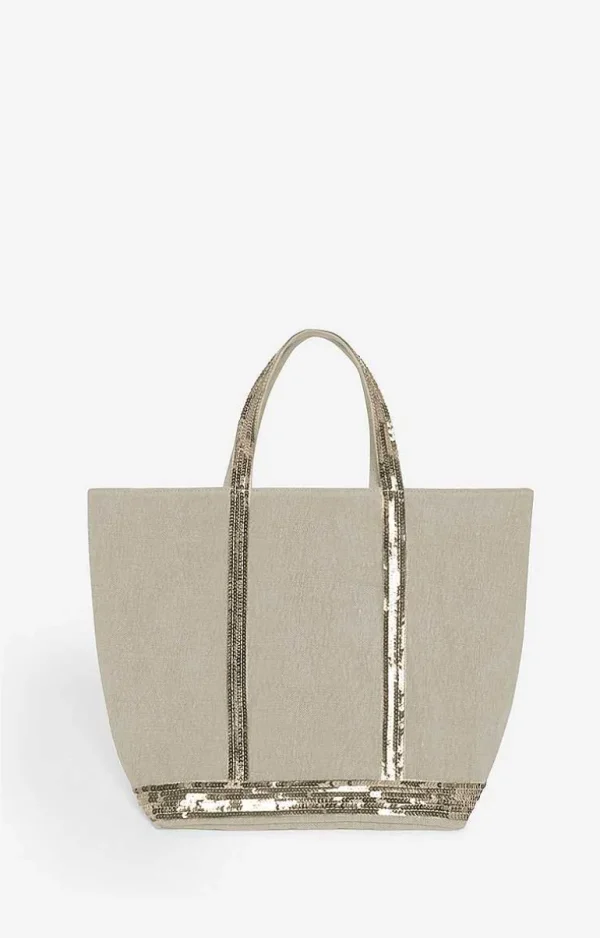 Vanessa Bruno Linen M Cabas Tote- Linen Tote Bags