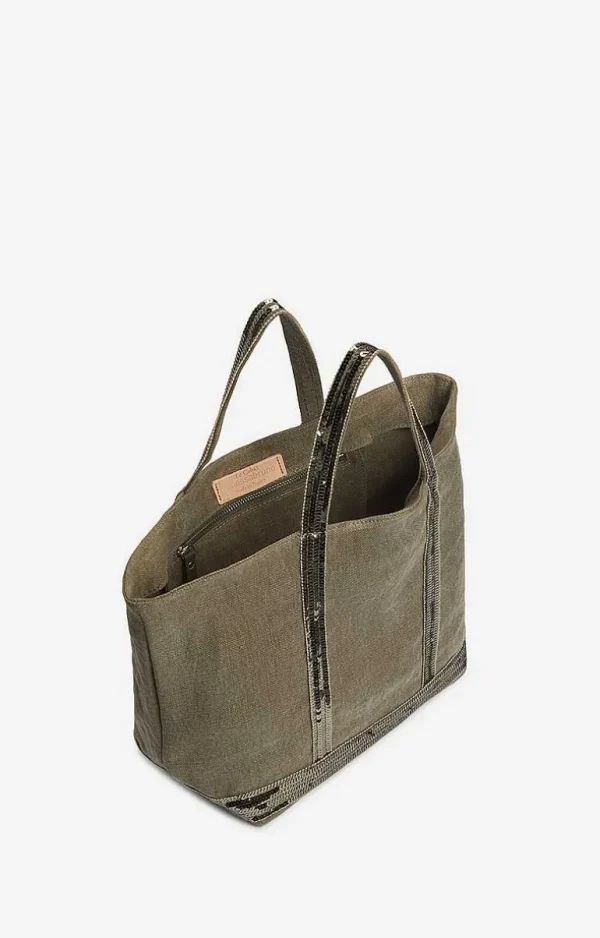 Vanessa Bruno Linen M Cabas Tote- Linen Tote Bags