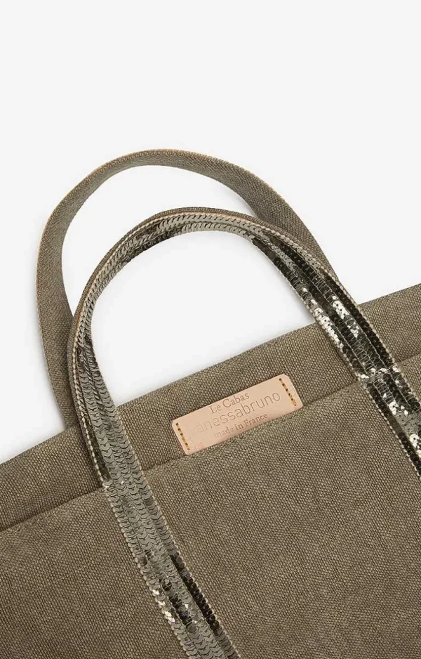 Vanessa Bruno Linen M Cabas Tote- Linen Tote Bags