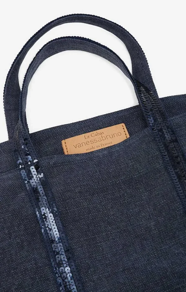 Vanessa Bruno Linen M Cabas Tote- Linen Tote Bags