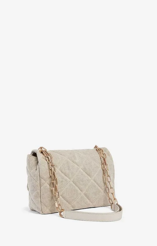 Vanessa Bruno Linen Moon Bag- Accessories