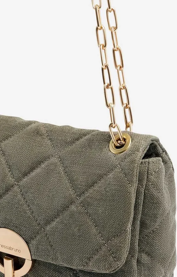 Vanessa Bruno Linen Moon Bag- Moon