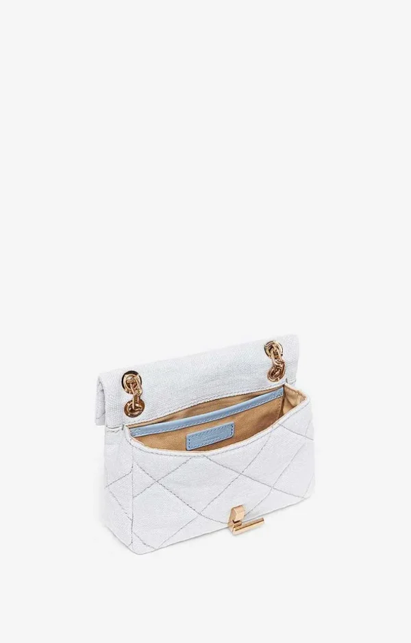 Vanessa Bruno Linen Nano Moon Bag- Moon