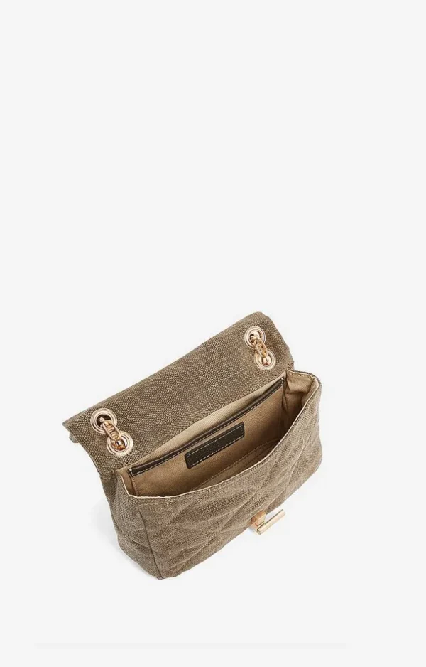 Vanessa Bruno Linen Nano Moon Bag- Moon