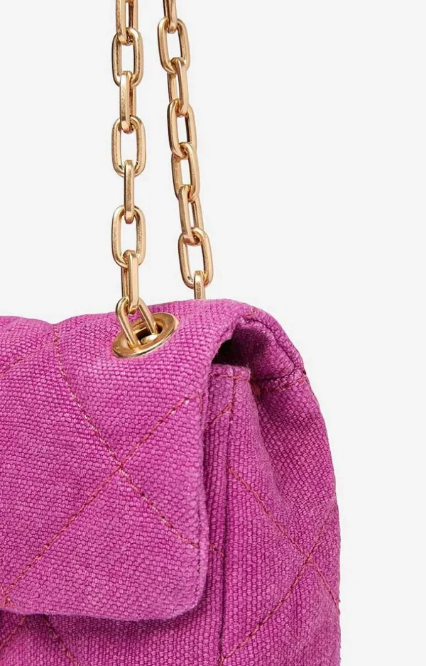 Vanessa Bruno Linen Nano Moon Bag- Moon