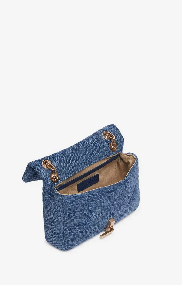 Vanessa Bruno Linen Nano Moon Bag- Moon