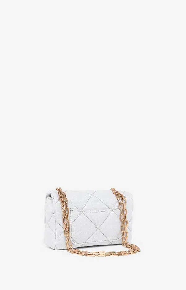 Vanessa Bruno Linen Nano Moon Bag- Moon