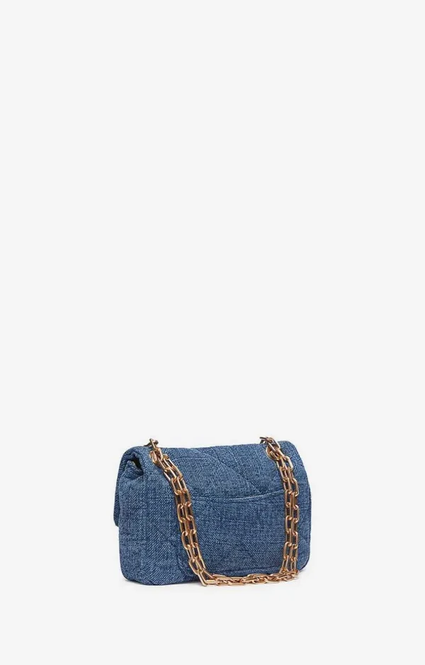 Vanessa Bruno Linen Nano Moon Bag- Moon