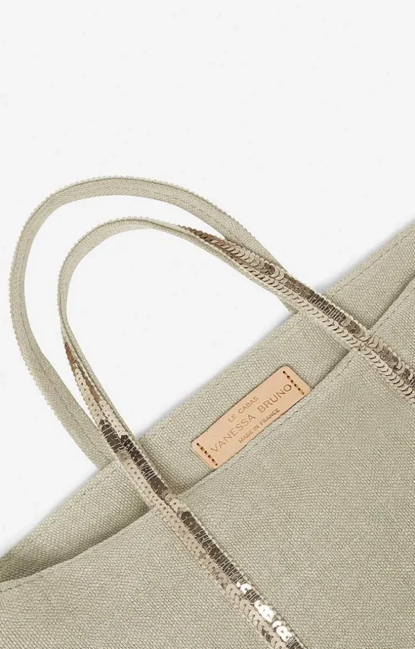 Vanessa Bruno Linen S Cabas Tote- Linen Tote Bags