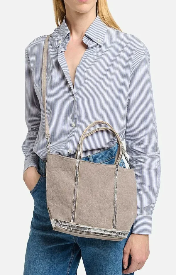 Vanessa Bruno Linen S Cabas Tote- Linen Tote Bags