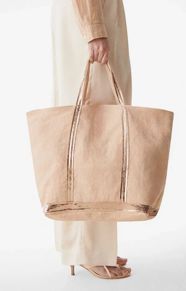 Vanessa Bruno Linen Xl Cabas Tote- Linen Tote Bags