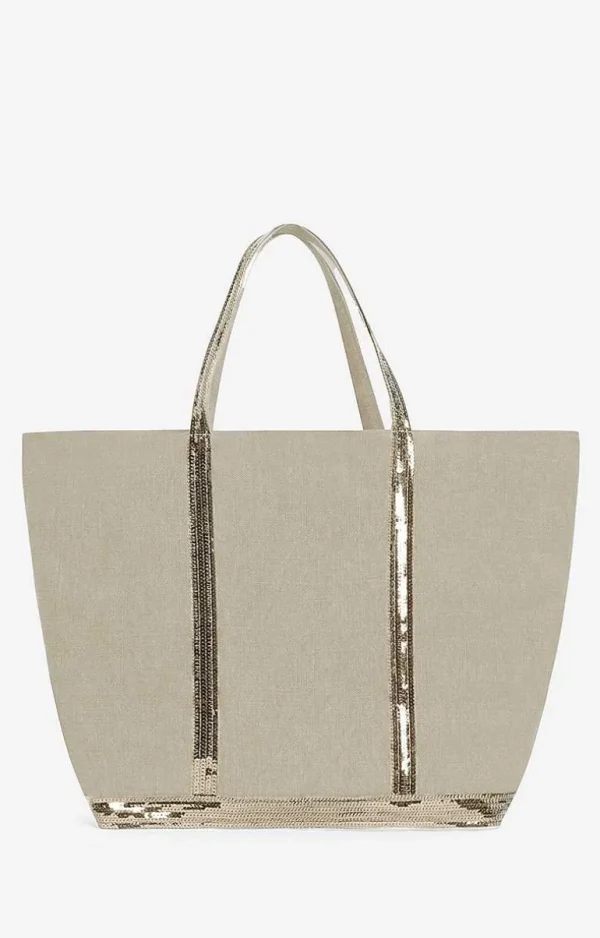 Vanessa Bruno Linen Xl Cabas Tote- Linen Tote Bags