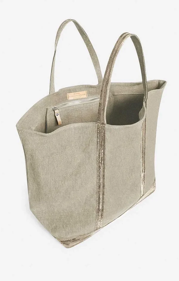 Vanessa Bruno Linen Xl Cabas Tote- Linen Tote Bags